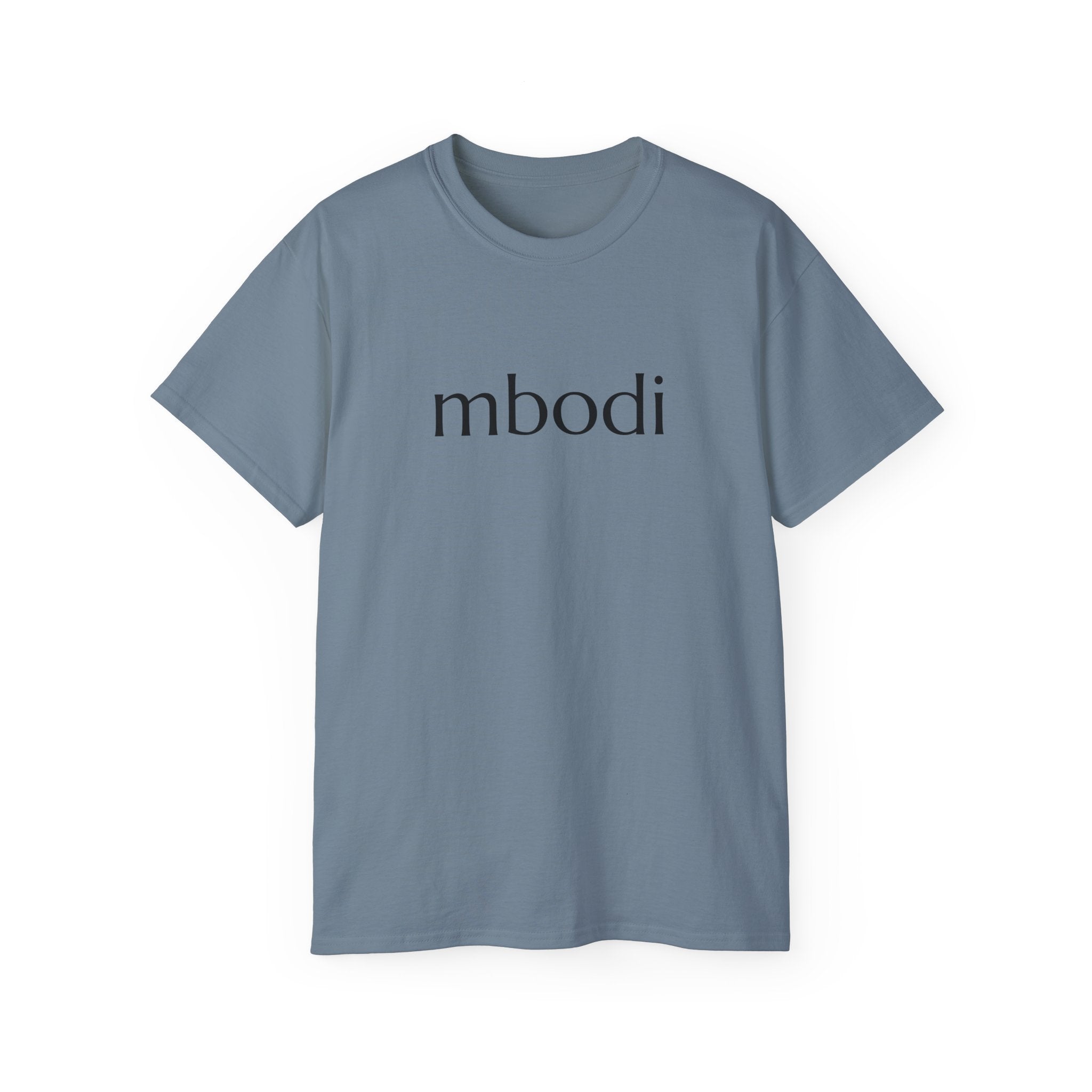 100% cotton unisex tee - black text