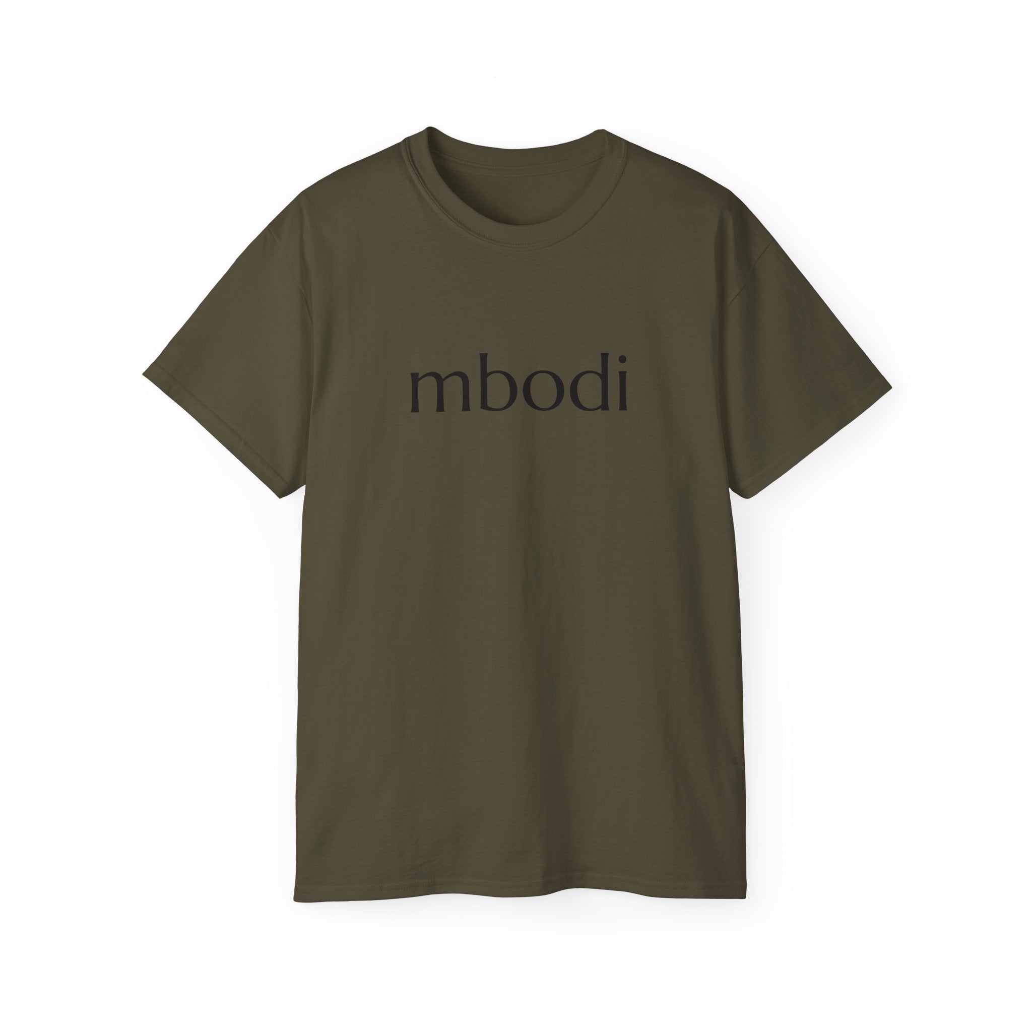 100% cotton unisex tee - black text