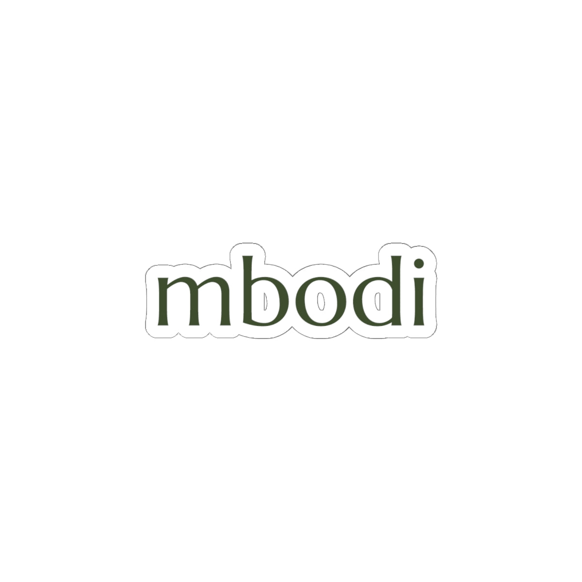 dark green mbodi stickers