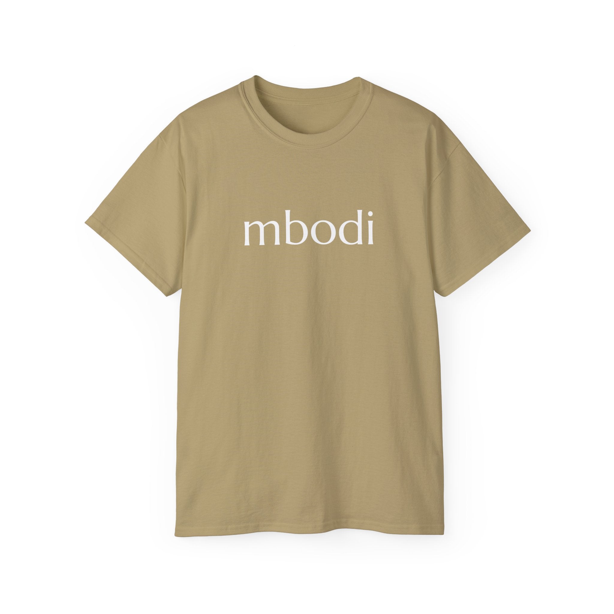 100% cotton unisex tee - white text