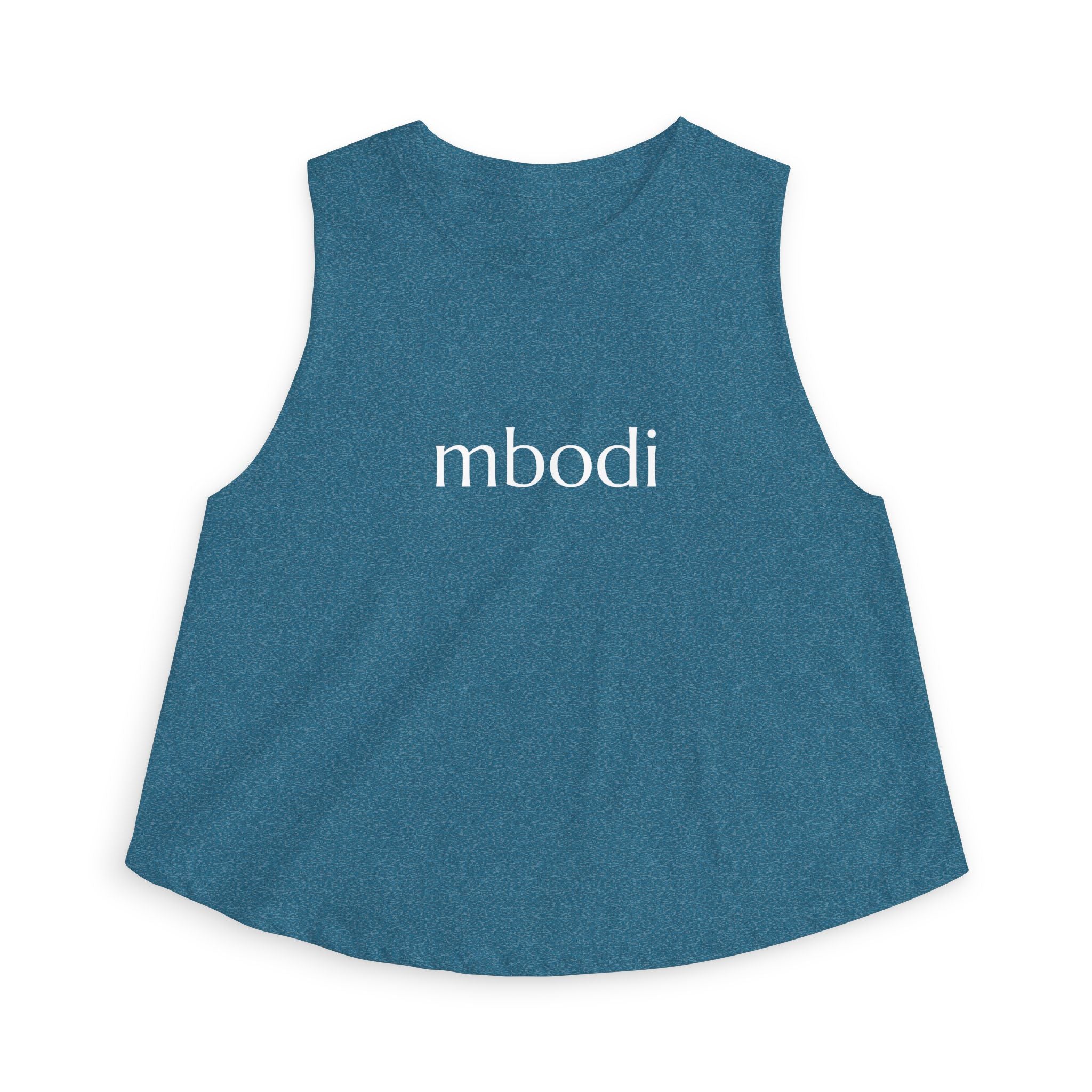 women's crop top - white text