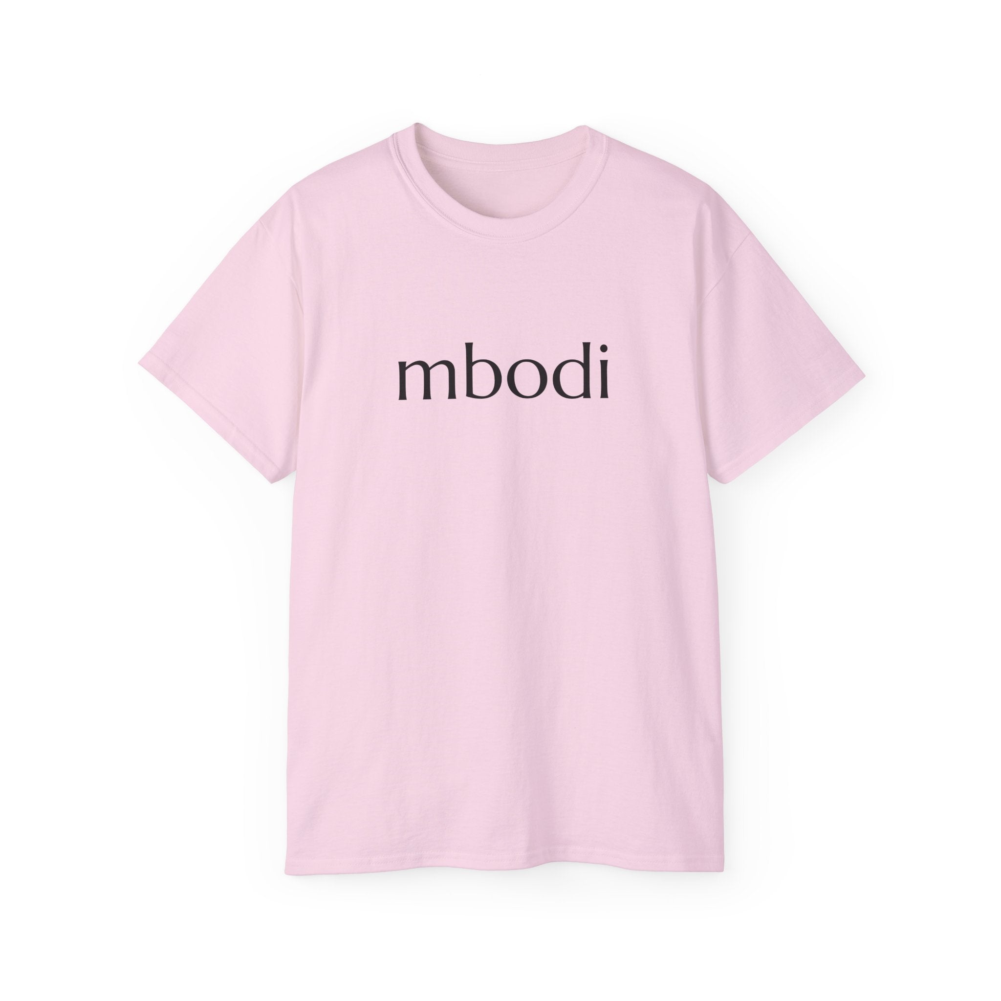 100% cotton unisex tee - black text