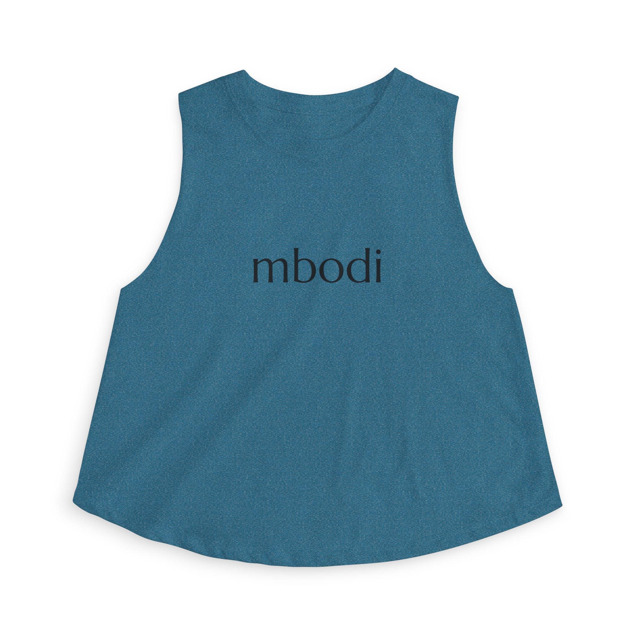 relaxed crop top - black text