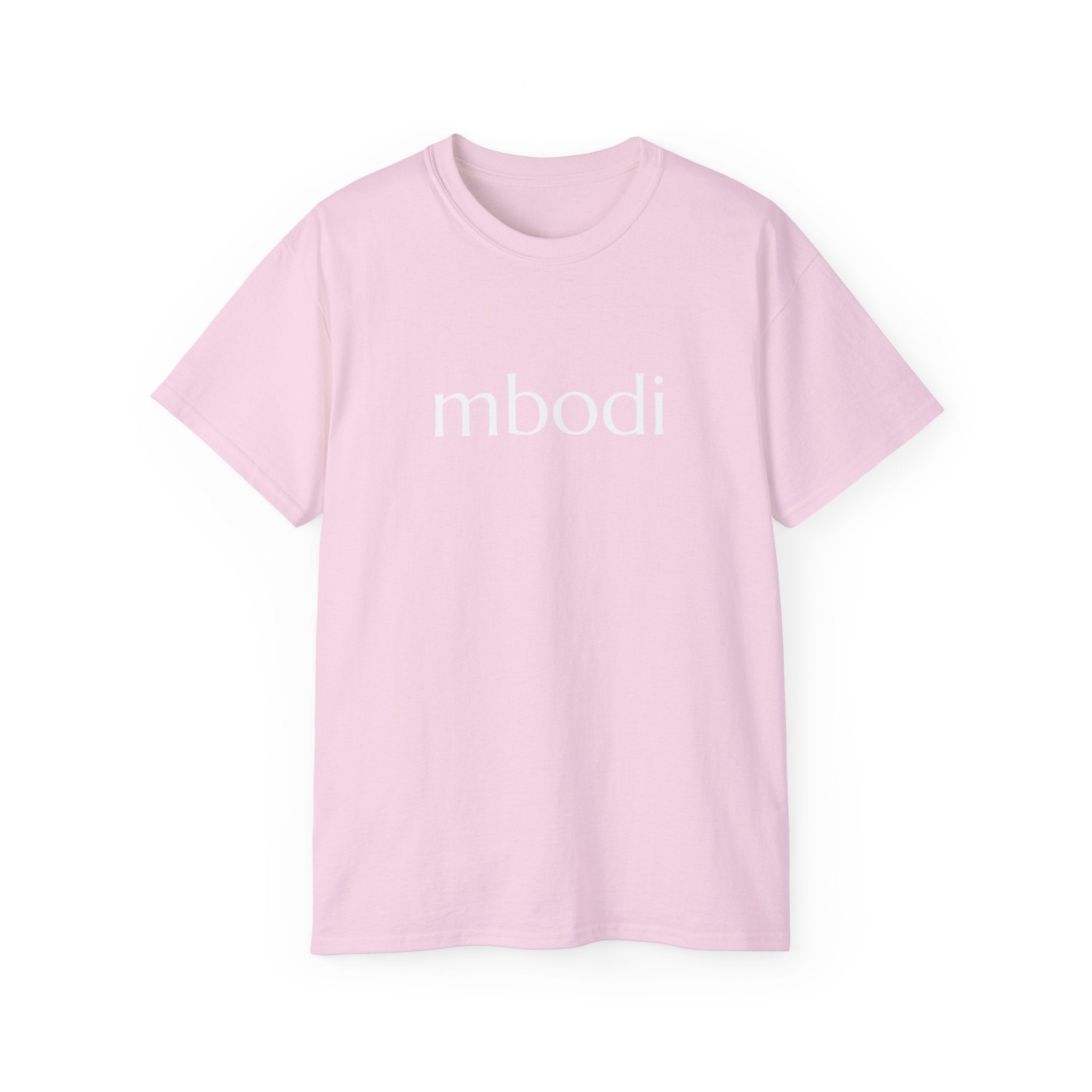 100% cotton unisex tee - white text