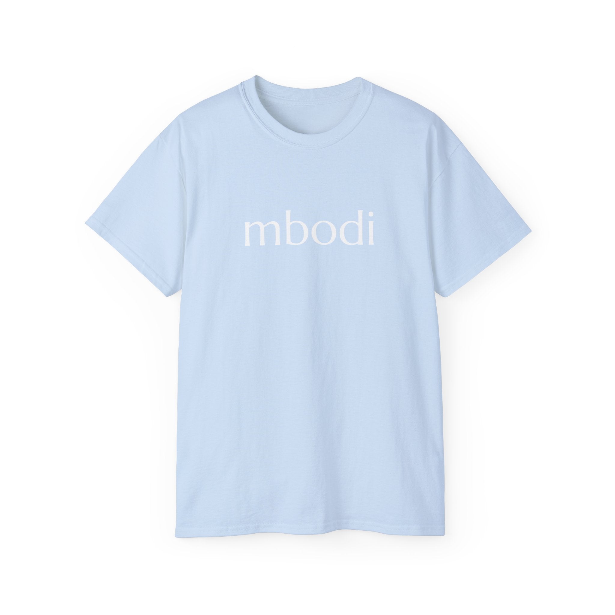 100% cotton unisex tee - white text