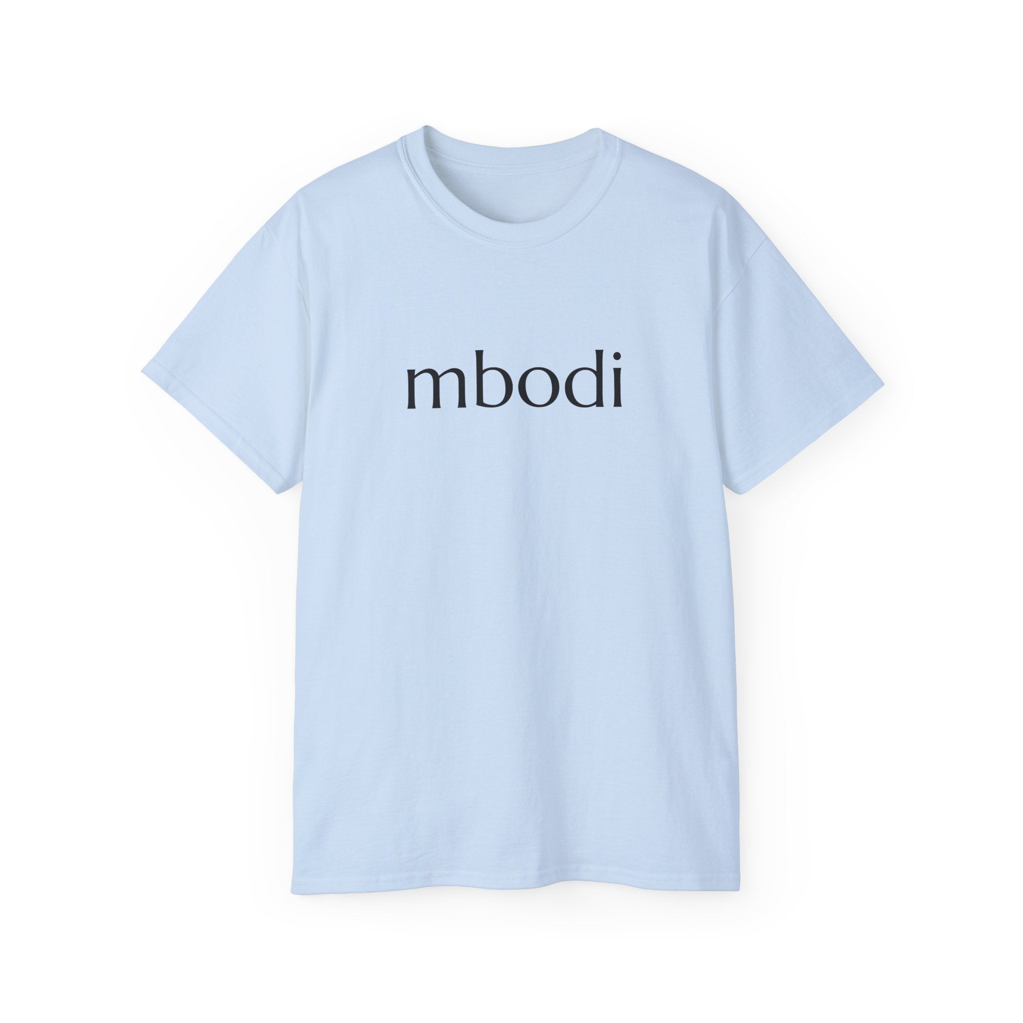 100% cotton unisex tee - black text