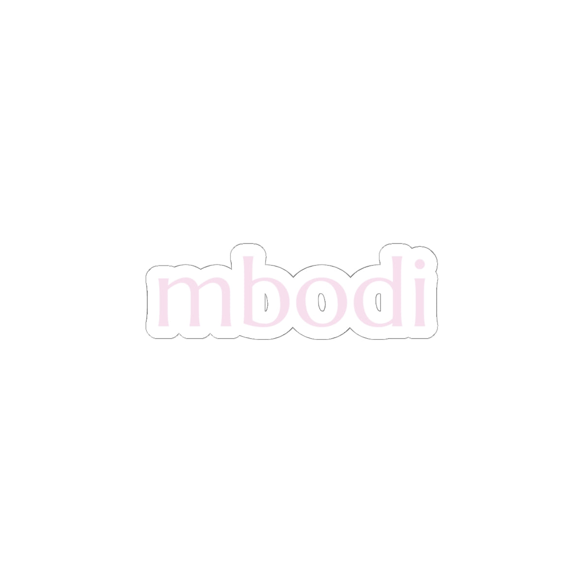 light pink mbodi stickers