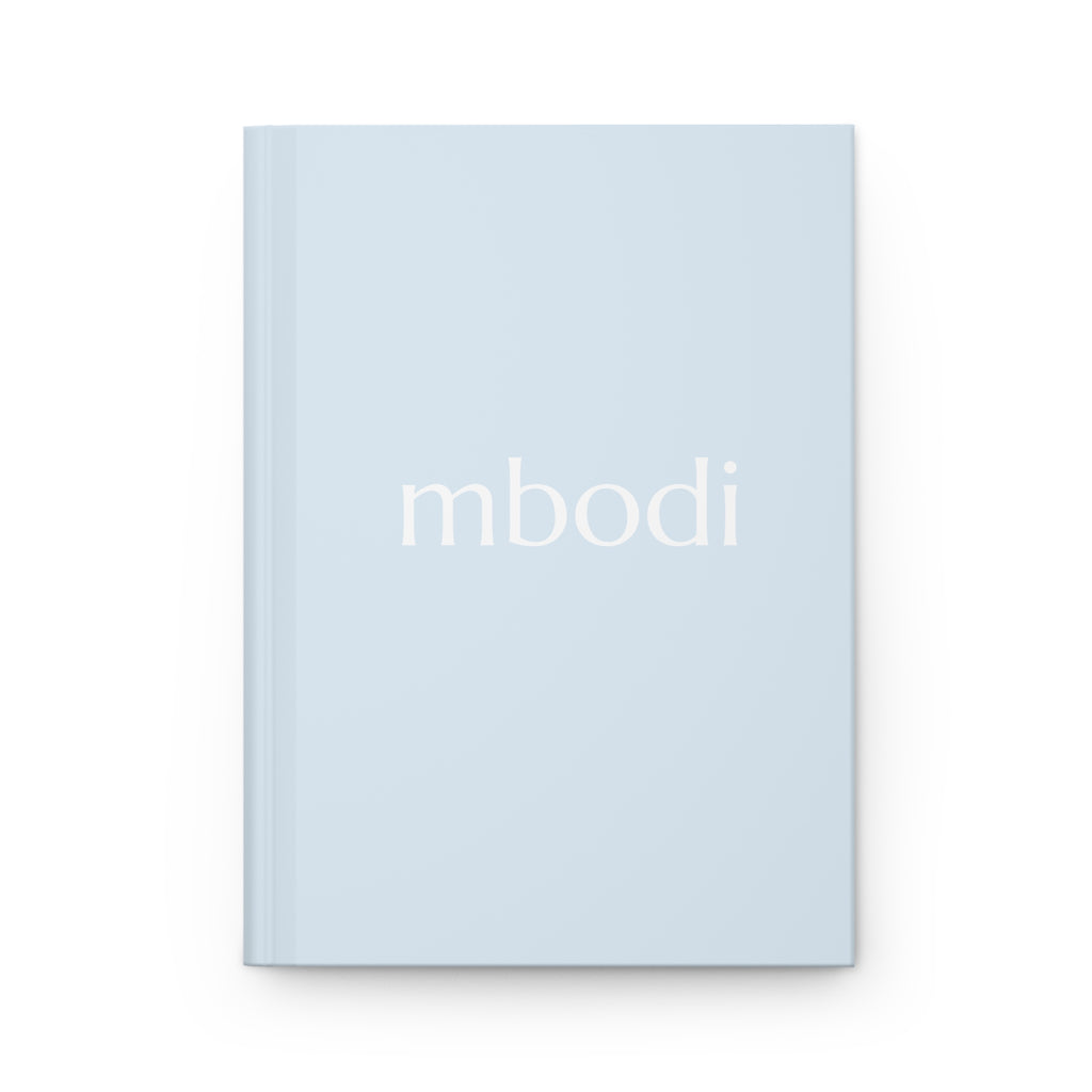 light blue hardcover journal