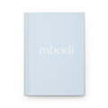 light blue hardcover journal