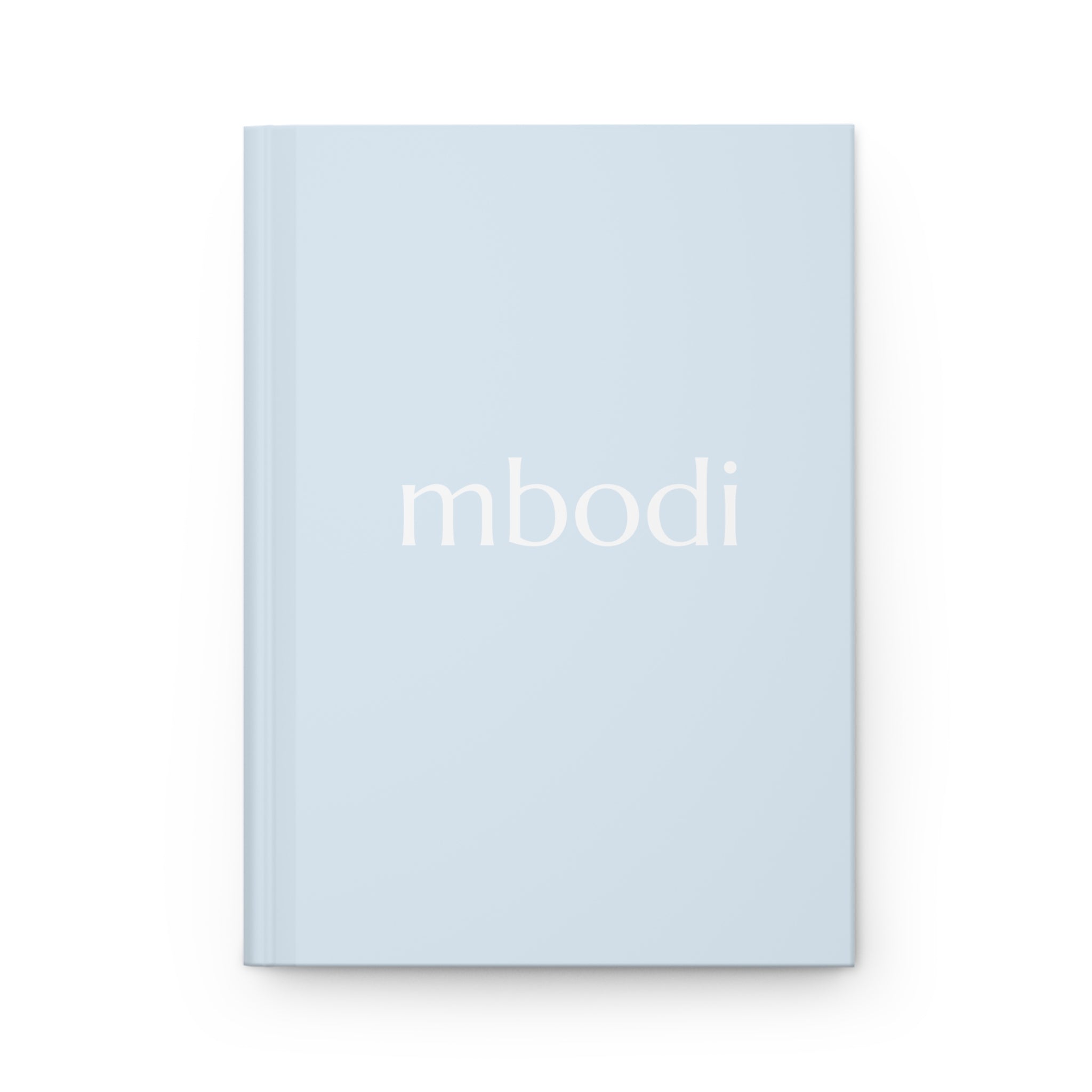 light blue hardcover journal