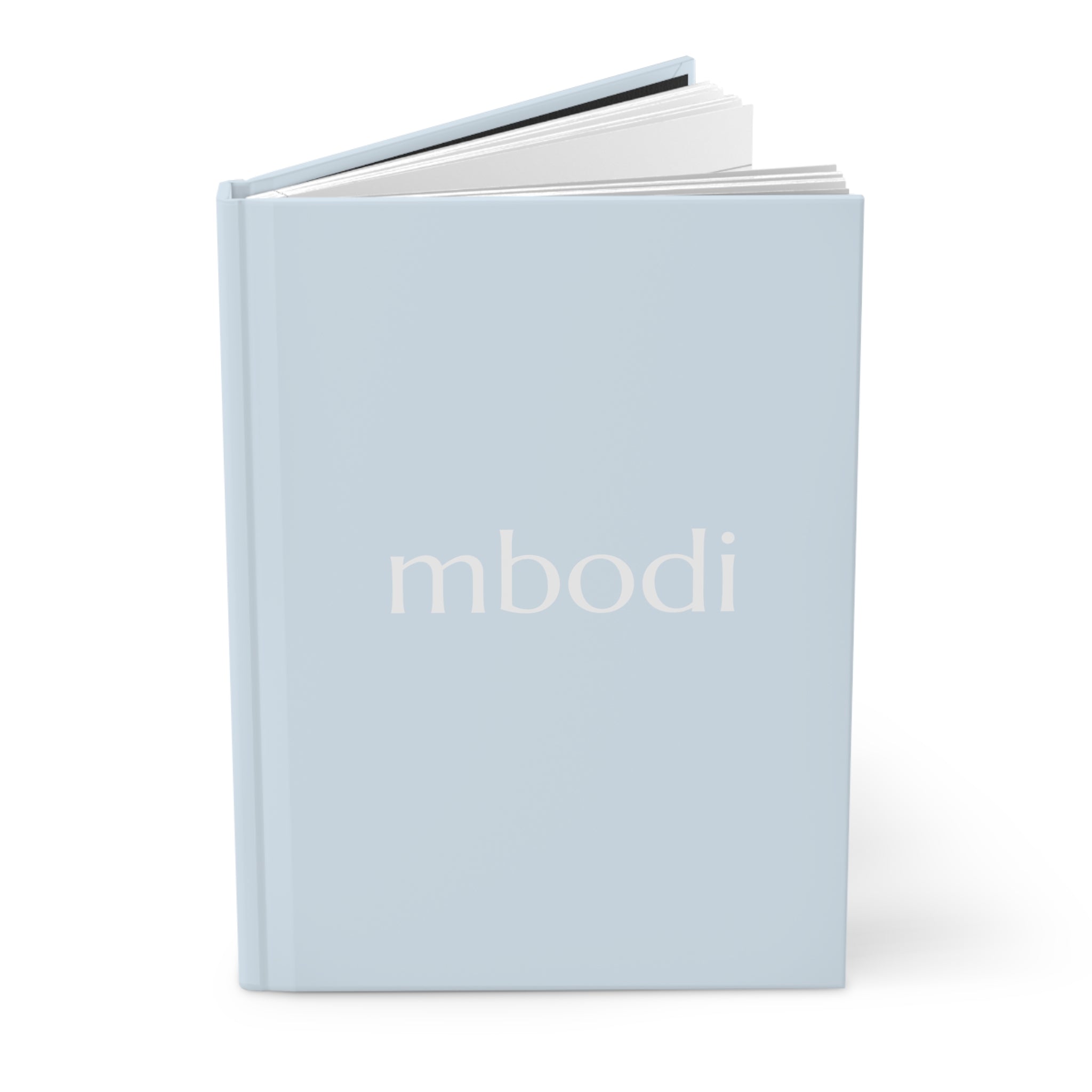 light blue hardcover journal