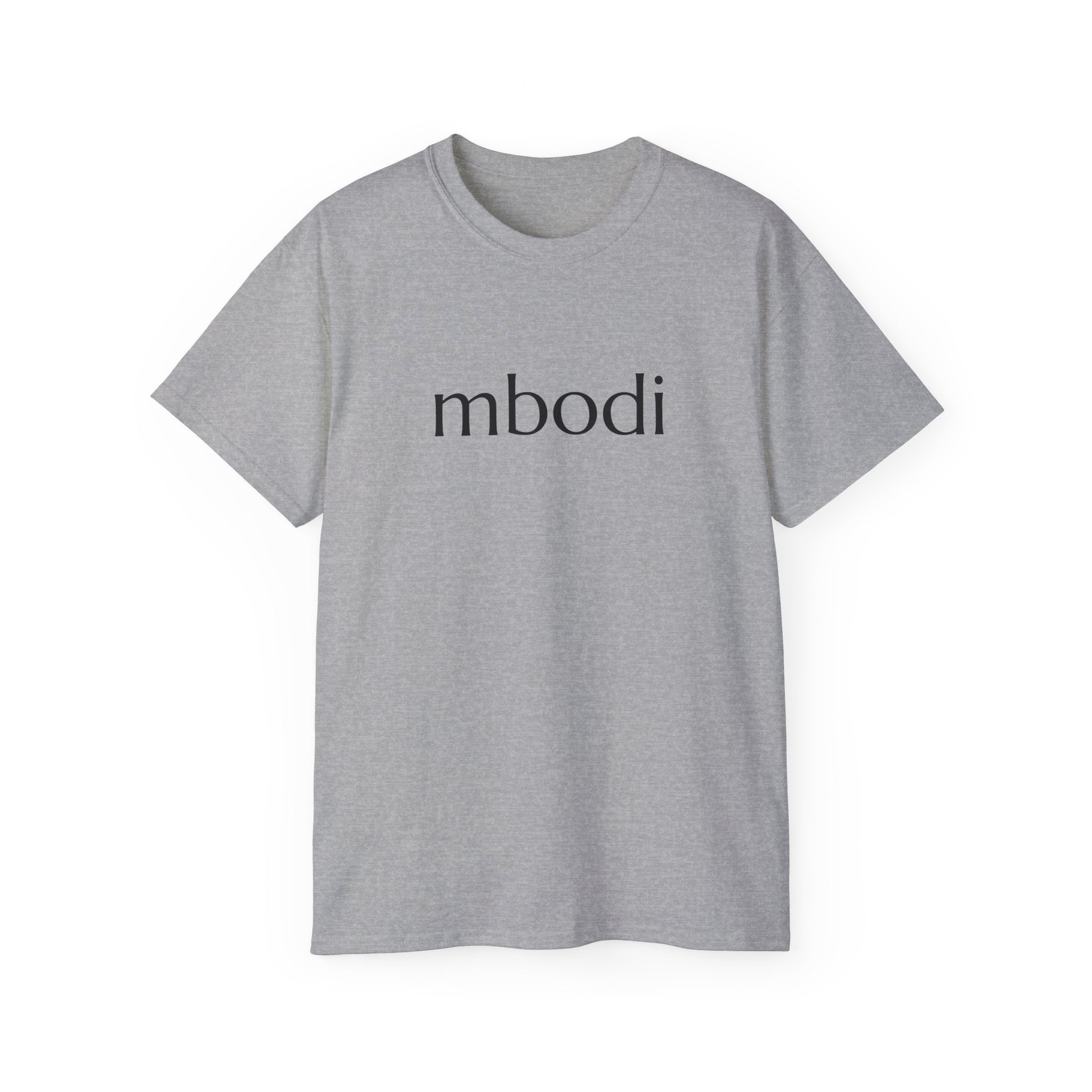 100% cotton unisex tee - black text