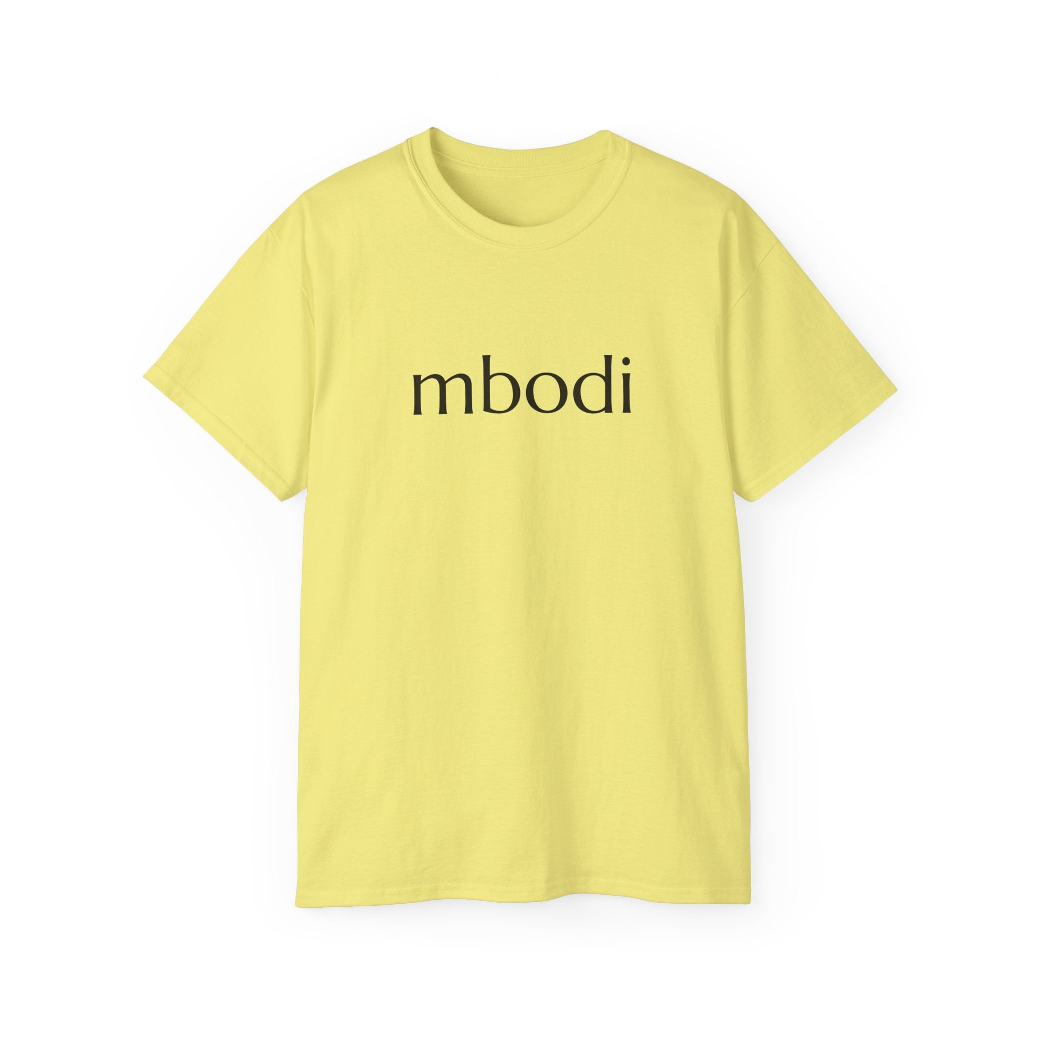 100% cotton unisex tee - black text