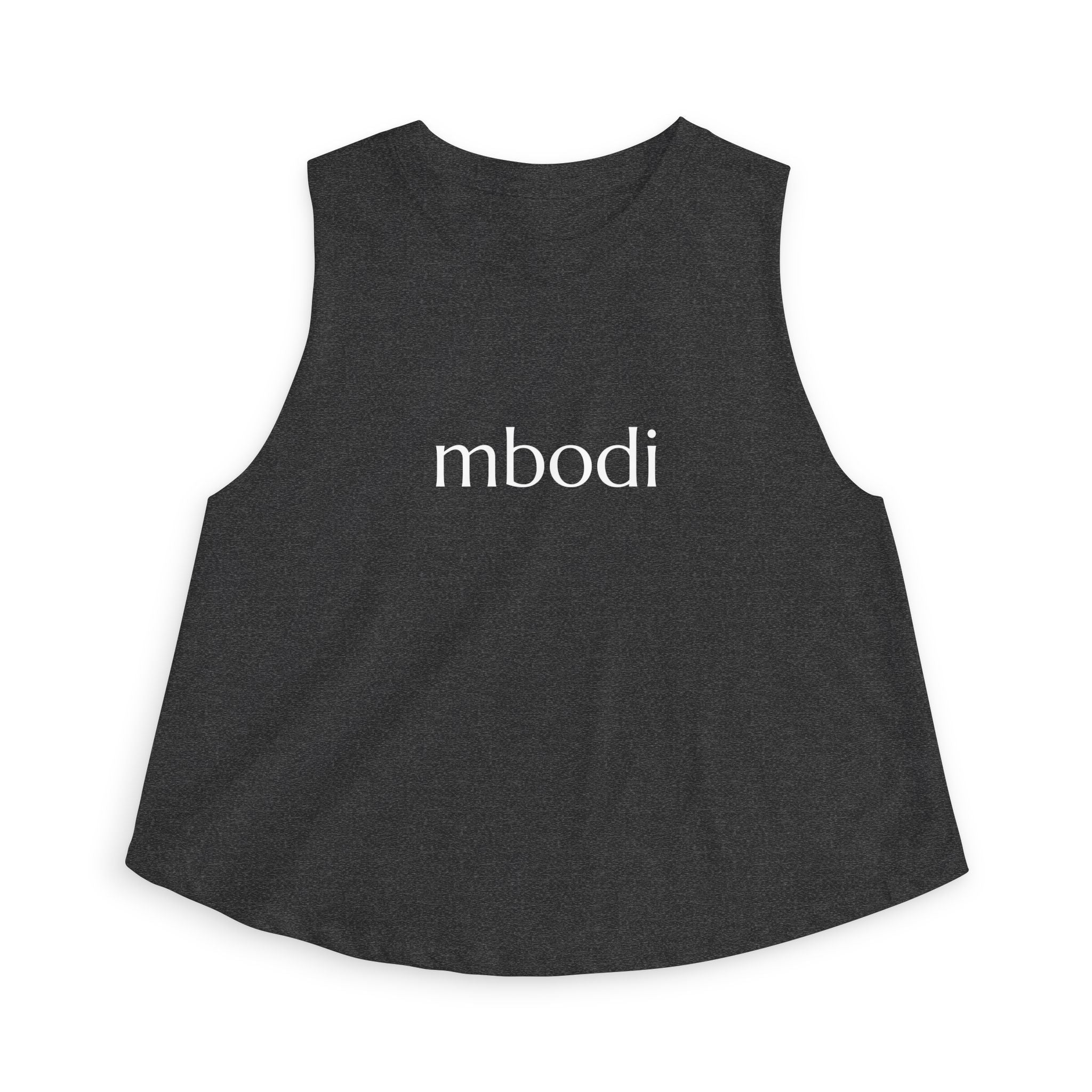 women's crop top - white text