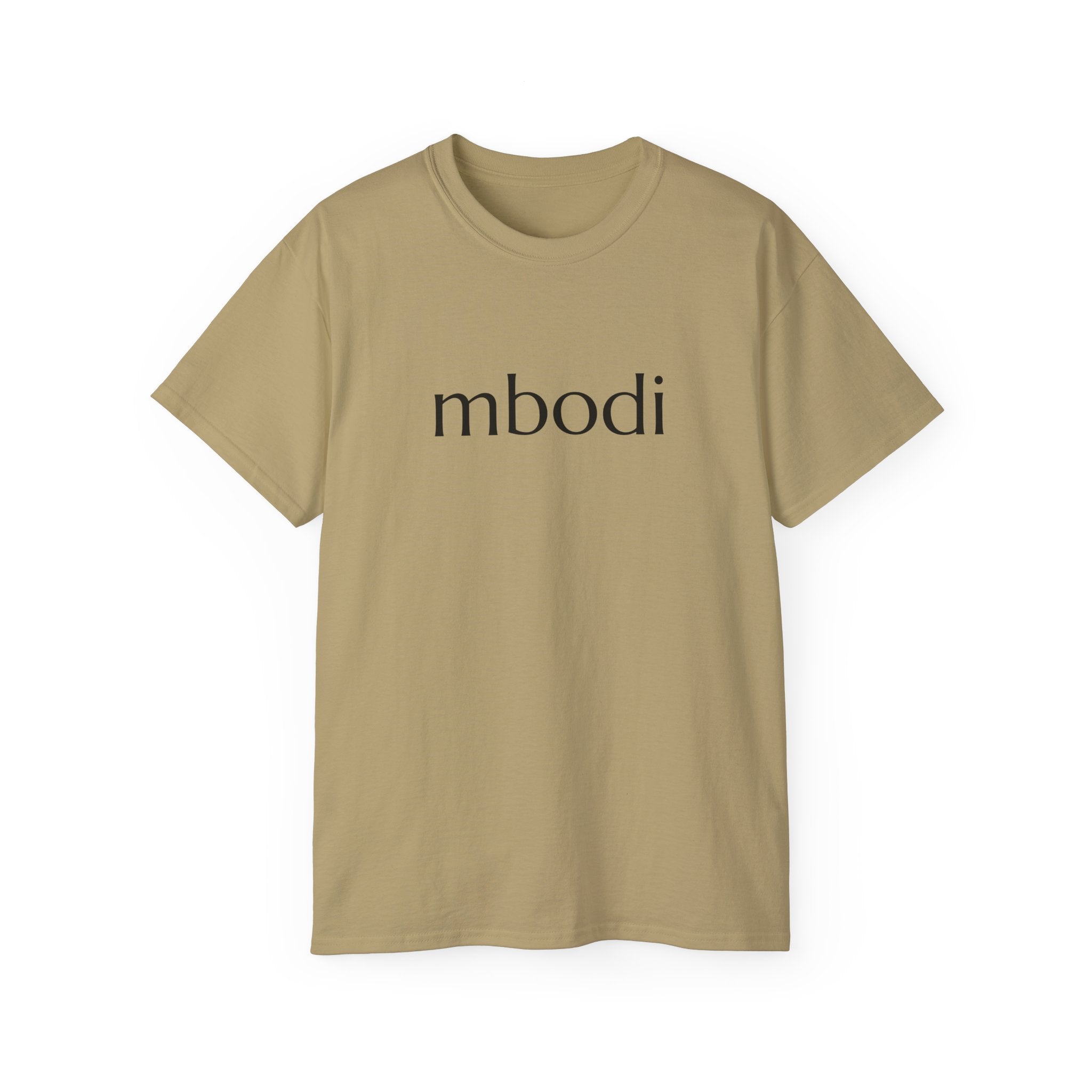 100% cotton unisex tee - black text
