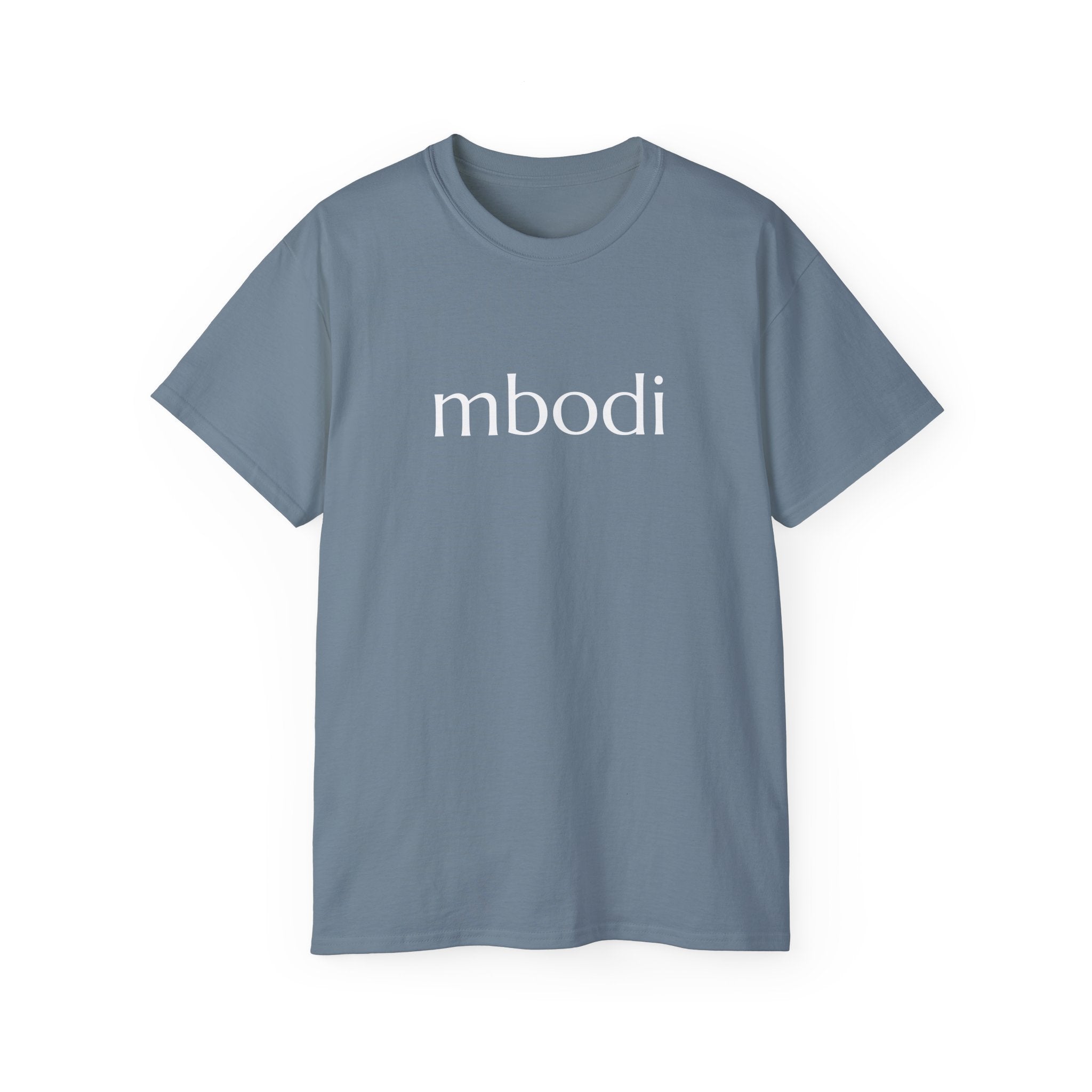 100% cotton unisex tee - white text
