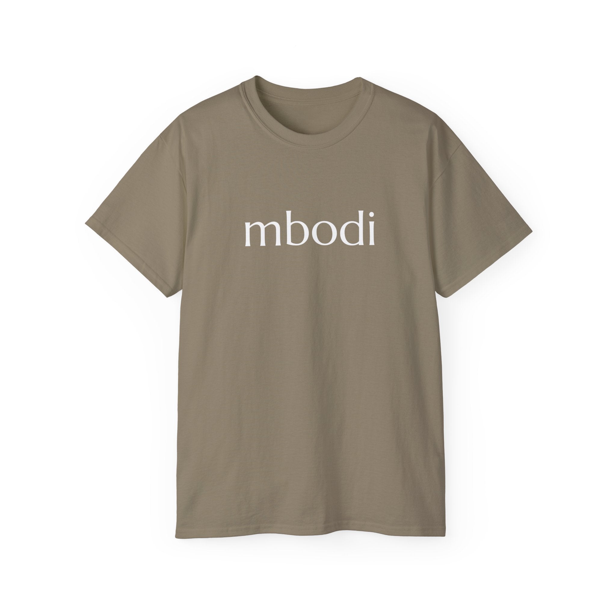 100% cotton unisex tee - white text