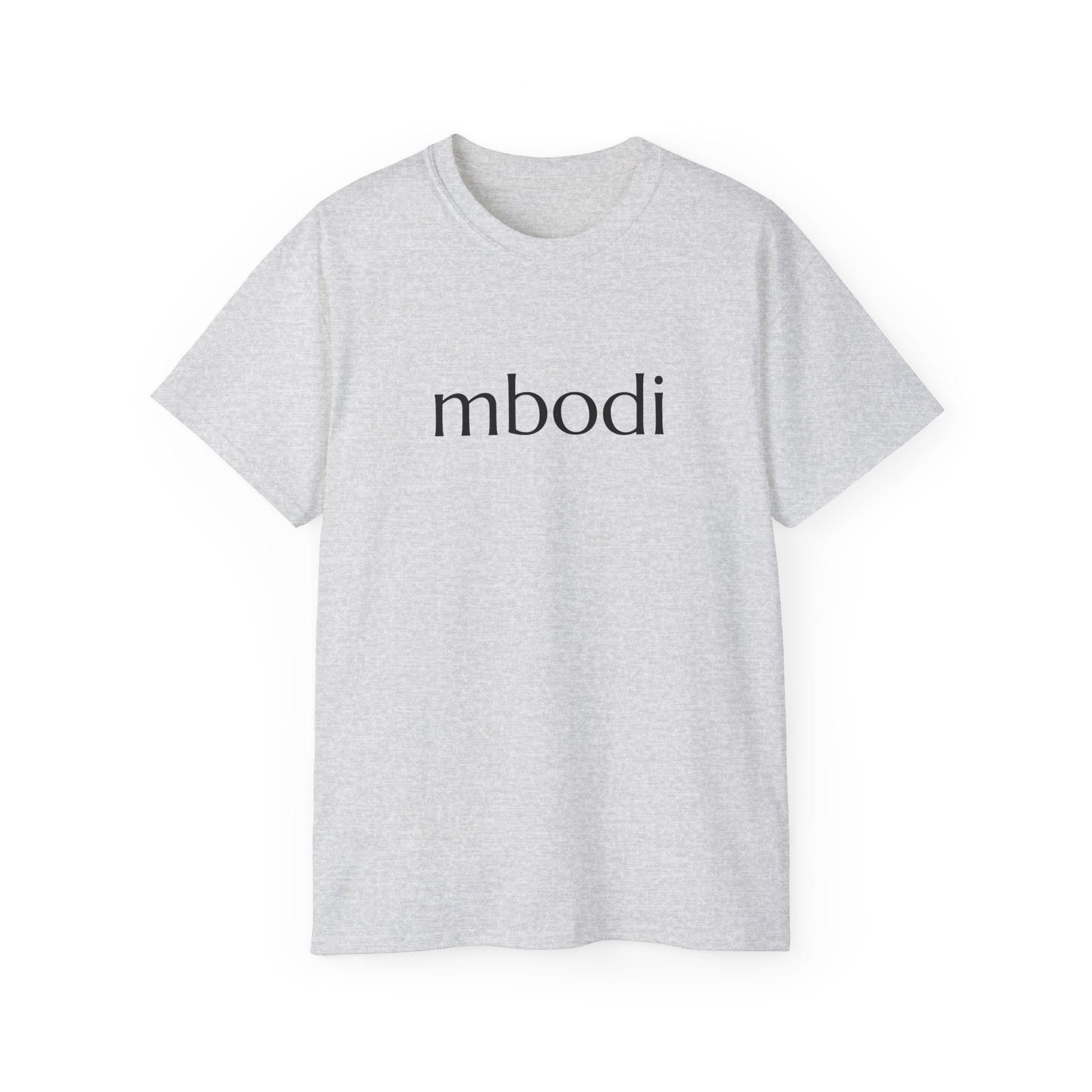 100% cotton unisex tee - black text