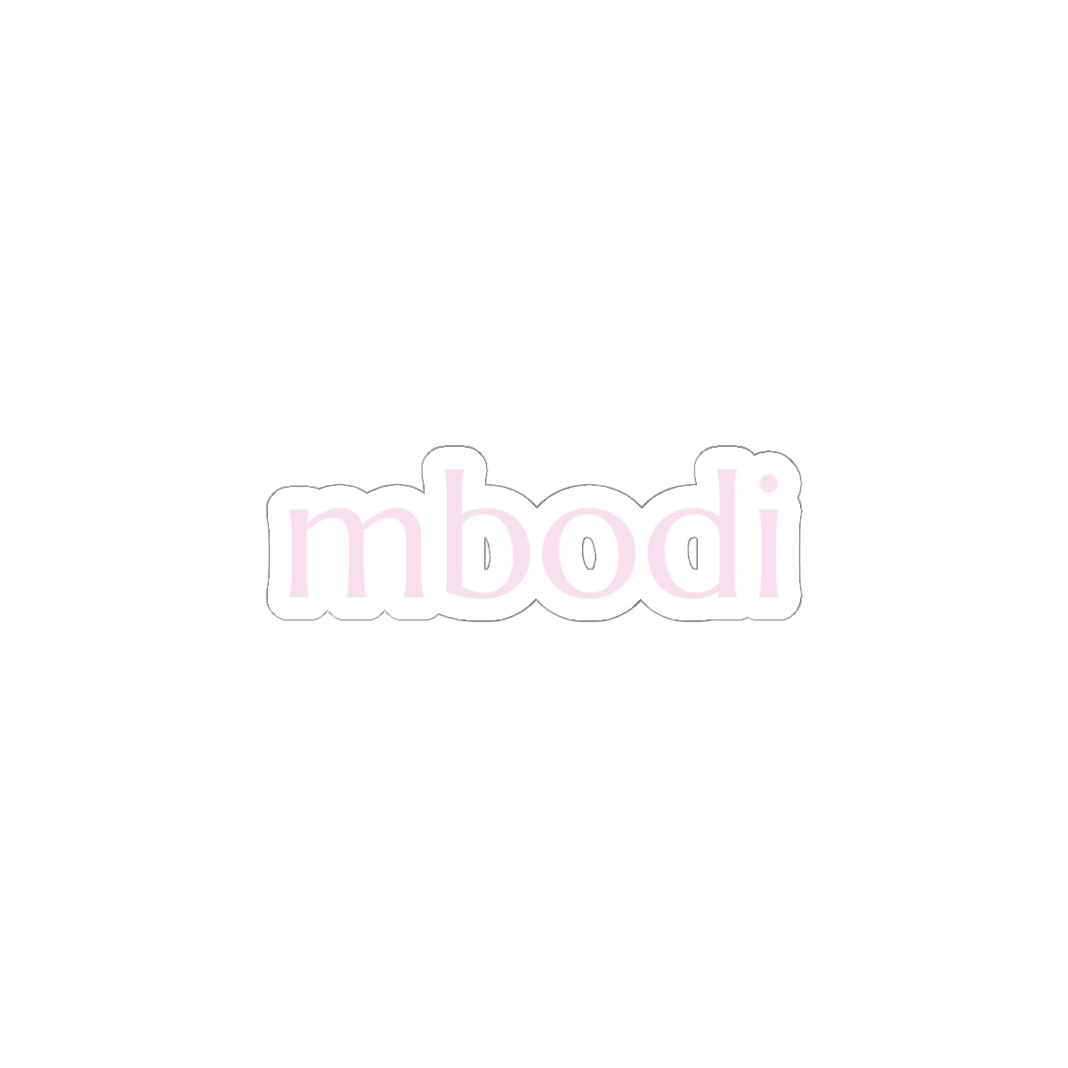 light pink mbodi stickers