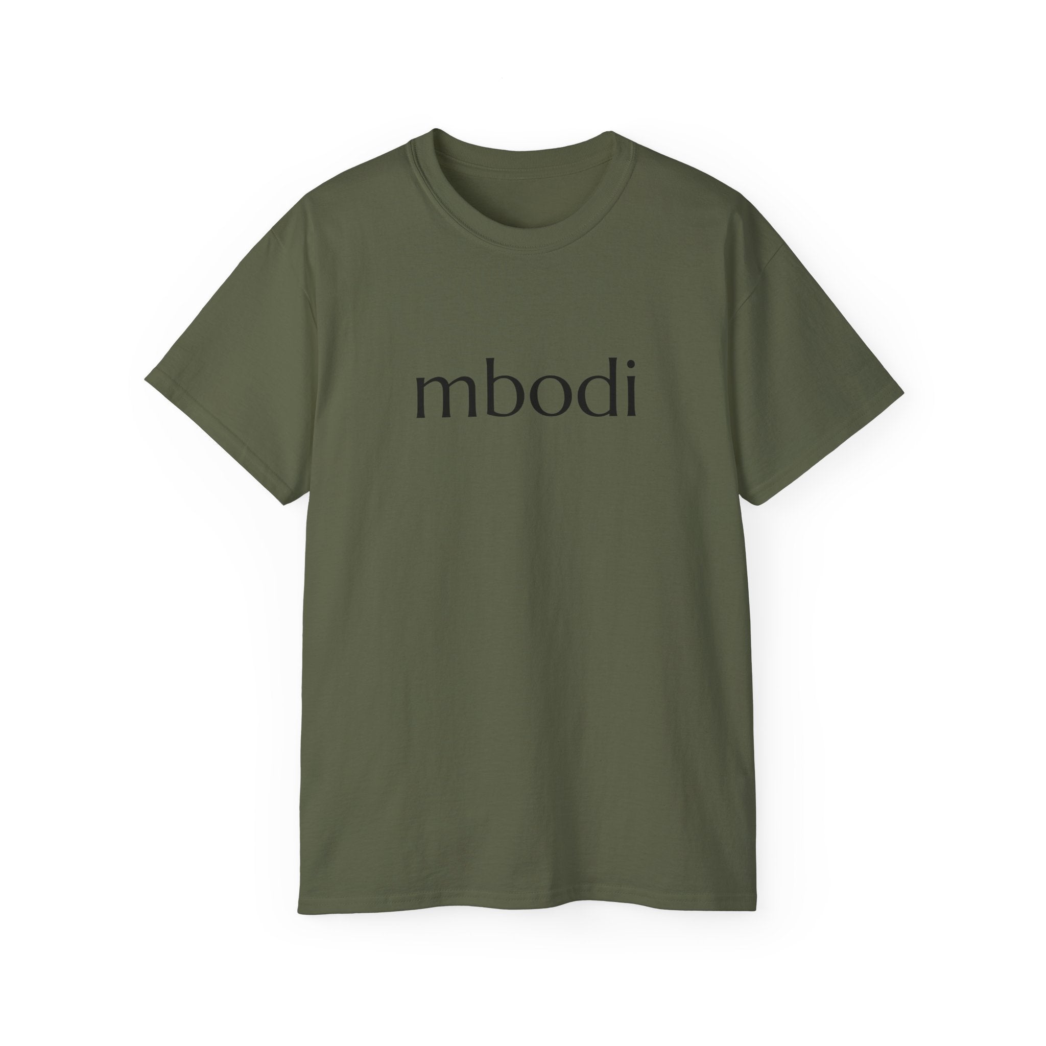 100% cotton unisex tee - black text