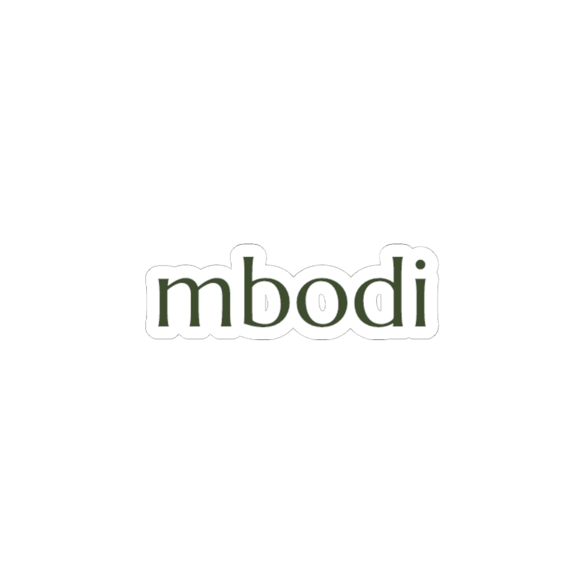 dark green mbodi stickers