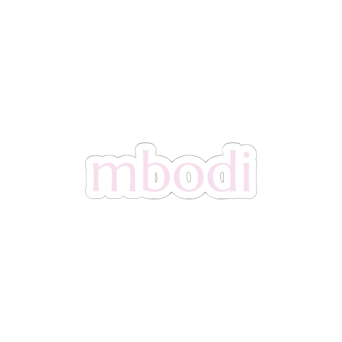 light pink mbodi stickers