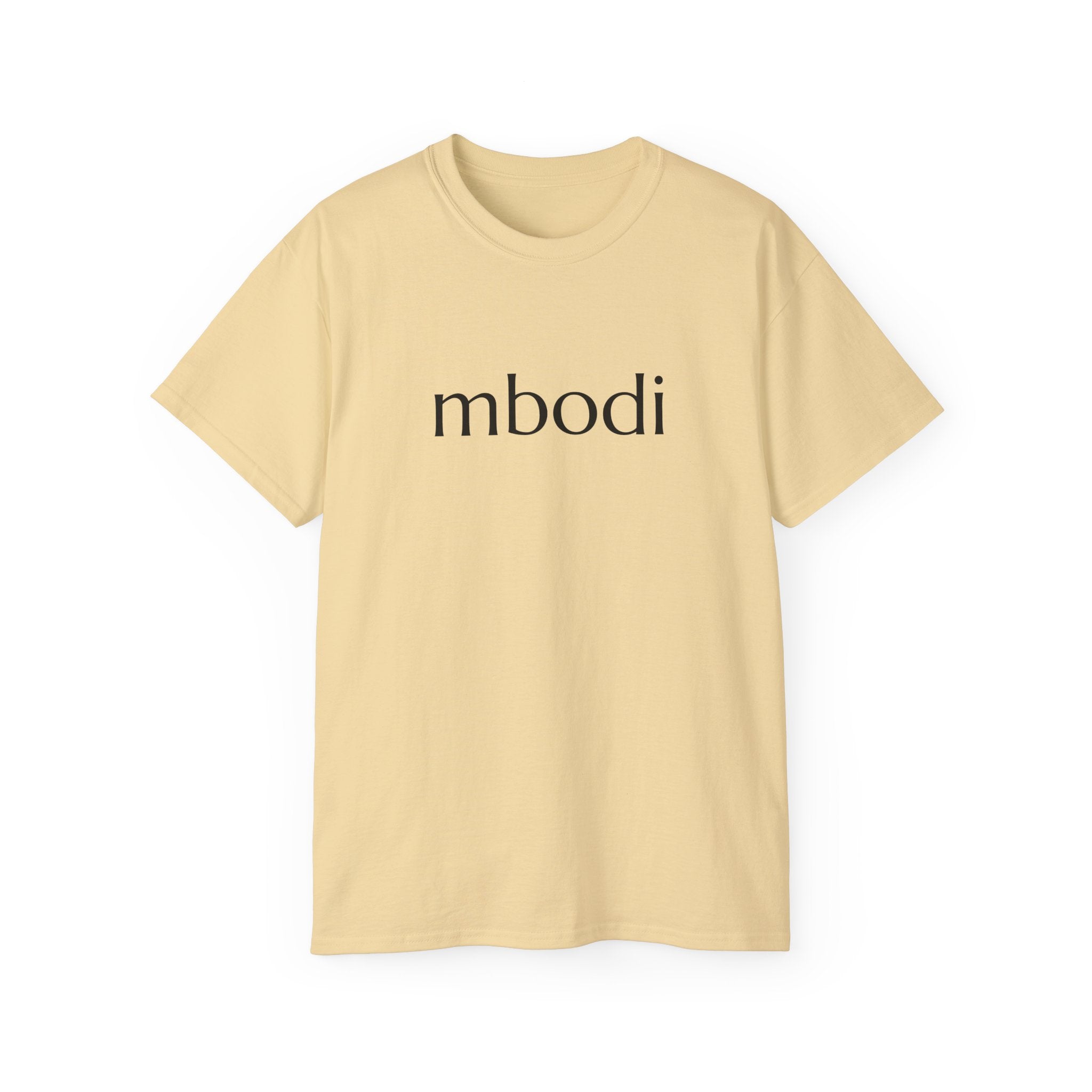 100% cotton unisex tee - black text