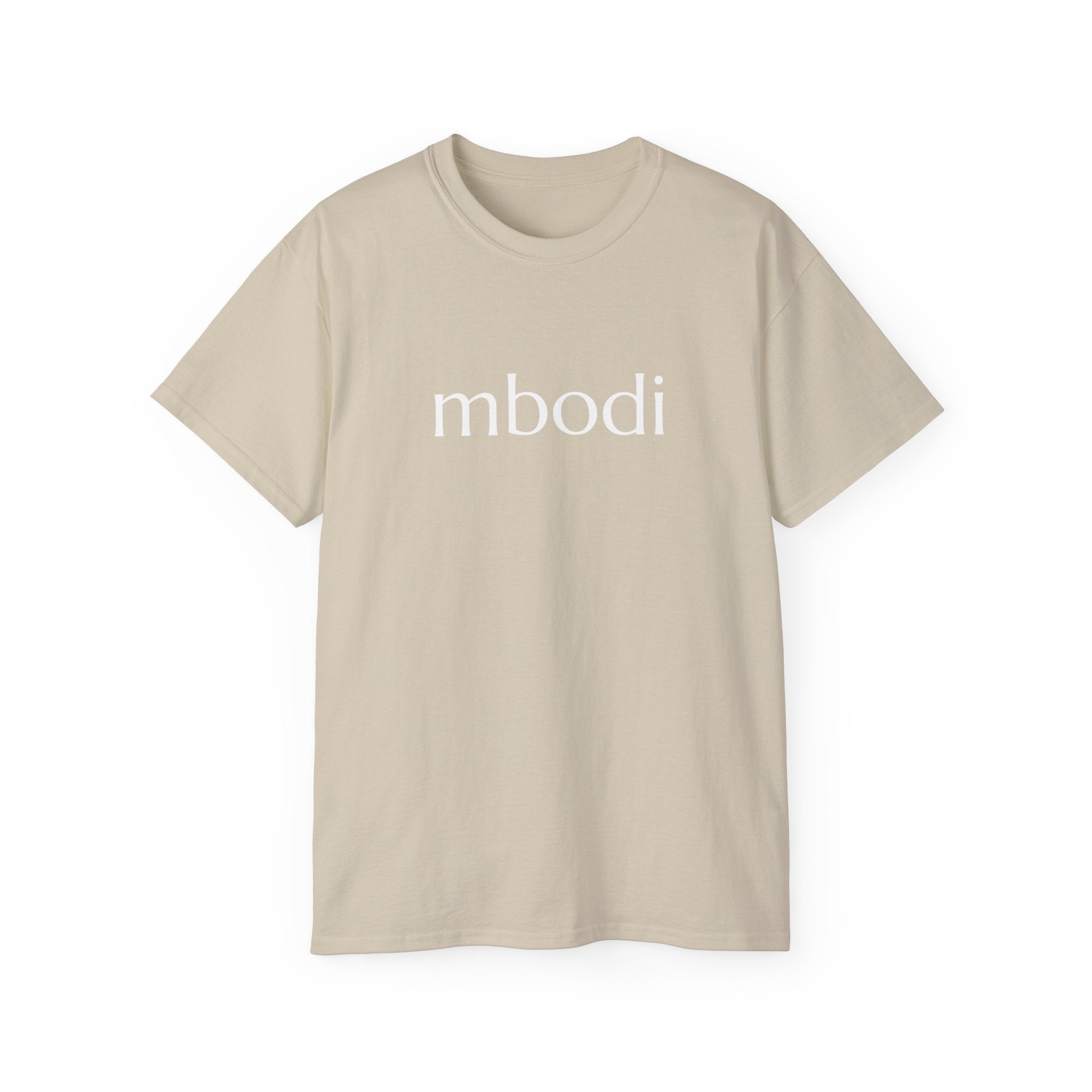 100% cotton unisex tee - white text
