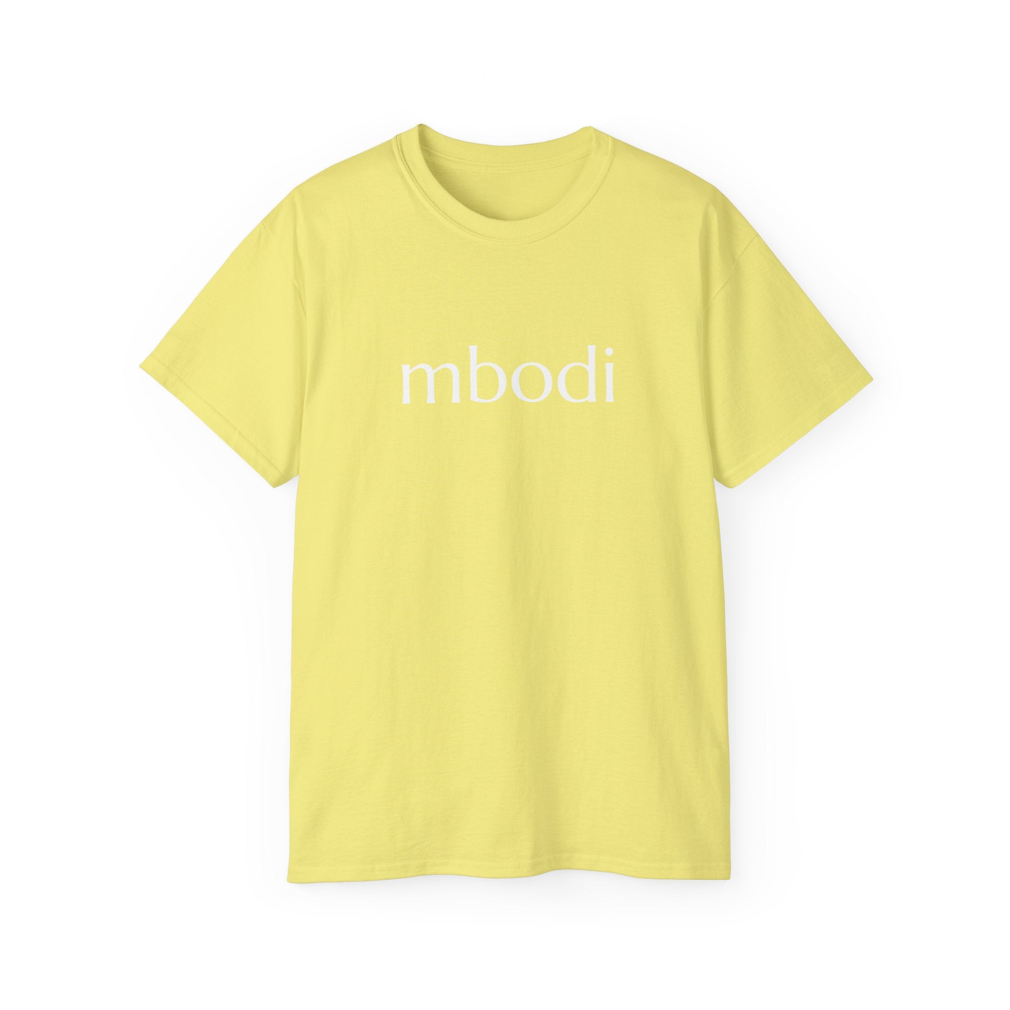 100% cotton unisex tee - white text