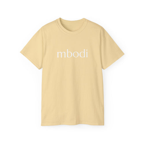 100% cotton unisex tee - white text