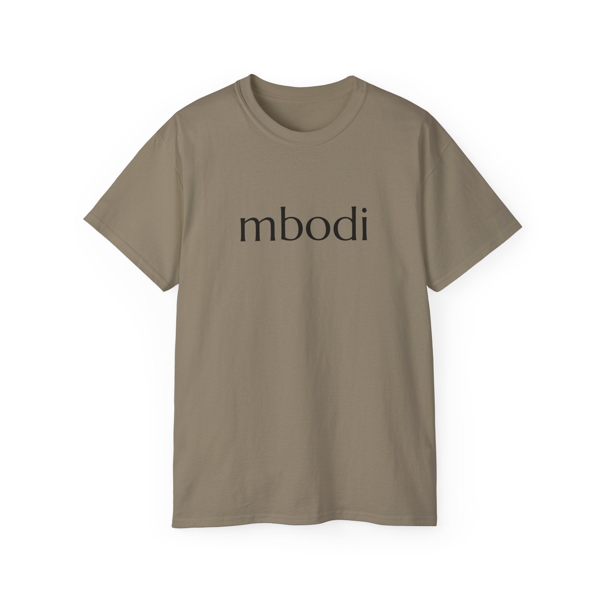 100% cotton unisex tee - black text
