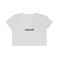 cropped boxy tee - black text